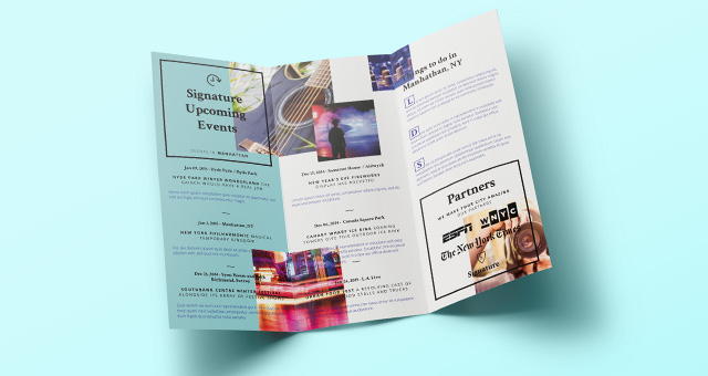 Signature Tri Fold Brochure Template | Brochure Templates ...
