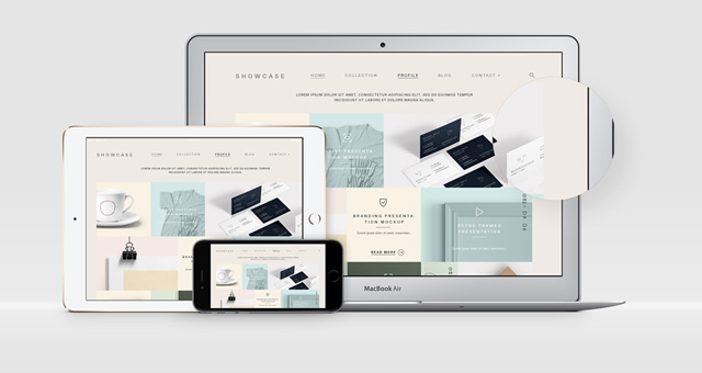 Download Modern Psd Responsive Showcase Psd Web Elements Pixeden