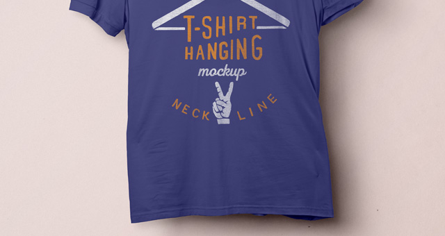 shirt t hanging mockup Neck   Psd Templates V  Mockup Up Tshirt Psd Mock Pixeden Vol1