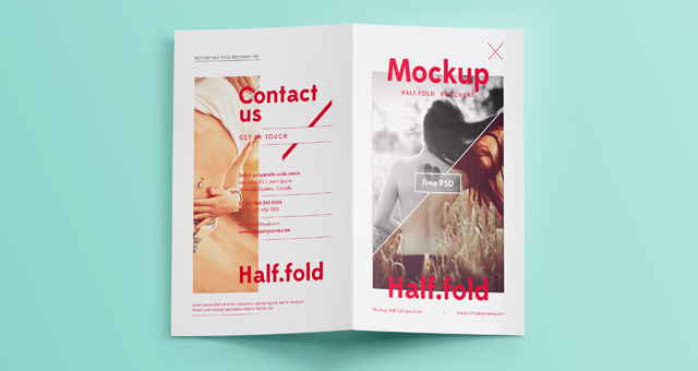 Download Psd Bi Fold Mockup Template Vol6 | Psd Mock Up Templates ...