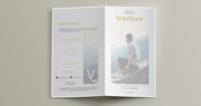 premium and free brochure templates pixeden