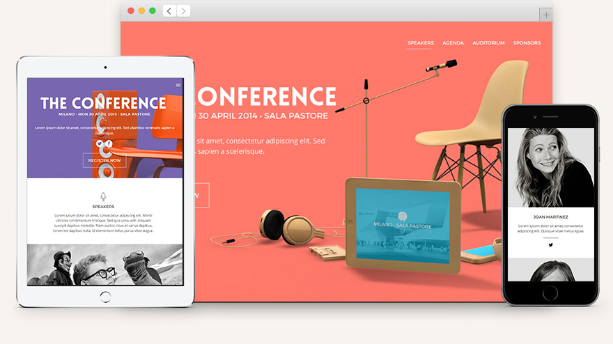 conference website template