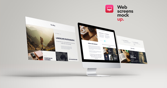 Download Web Screens Mock Up Vol2 Psd Mock Up Templates Pixeden