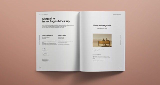 Download Psd Magazine Mockup View Vol6 Psd Mock Up Templates Pixeden PSD Mockup Templates