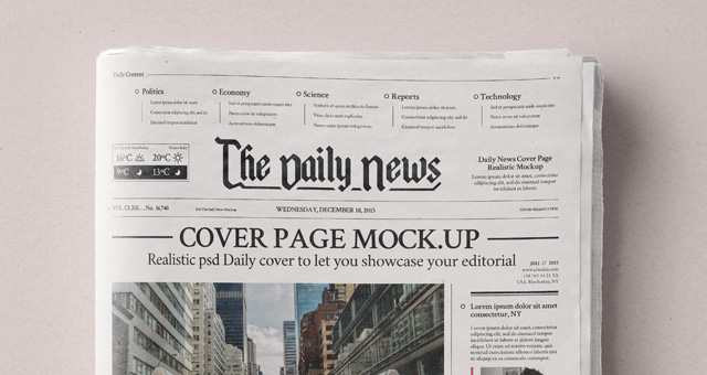 Download Daily Newspaper Psd Mockup Psd Mock Up Templates Pixeden