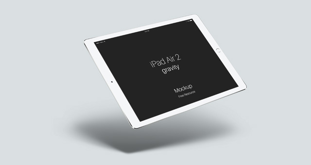 Download Psd iPad Air 2 Gravity Mockup | Psd Mock Up Templates ...