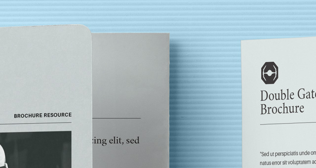 psd double gate fold brochure psd mock up templates pixeden