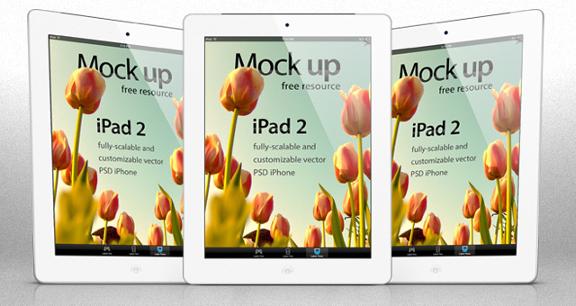 Download iPad 2 Psd Vector Mockup Template | Psd Mock Up Templates | Pixeden