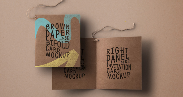 Download Psd Kraft Paper Invitation Card Psd Mock Up Templates Pixeden PSD Mockup Templates