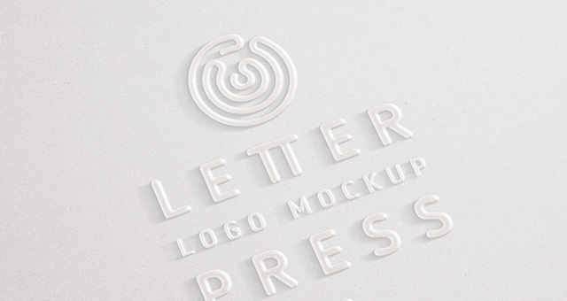 Download Embossed 3D Logo Mock-Up Template | Psd Mock Up Templates | Pixeden