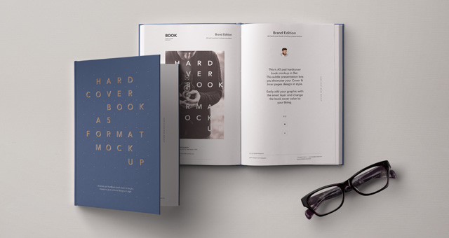 Download Psd A5 Hardcover Book Vol5 Psd Mock Up Templates Pixeden