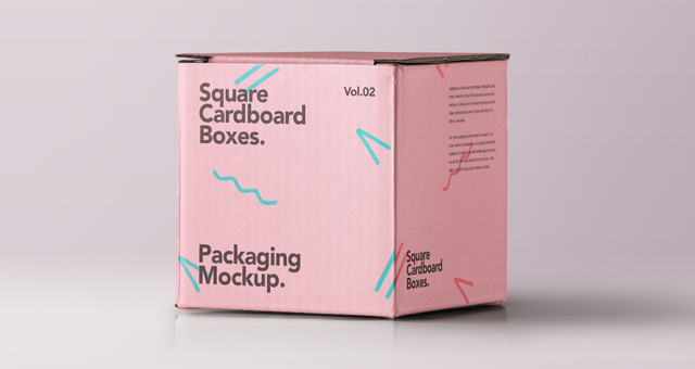 Download Square Psd Cardboard Box Mockup 2 Psd Mock Up Templates Pixeden