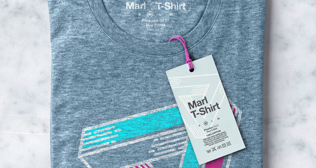 Download Folded Psd Marl T-Shirt Mockup | Psd Mock Up Templates | Pixeden