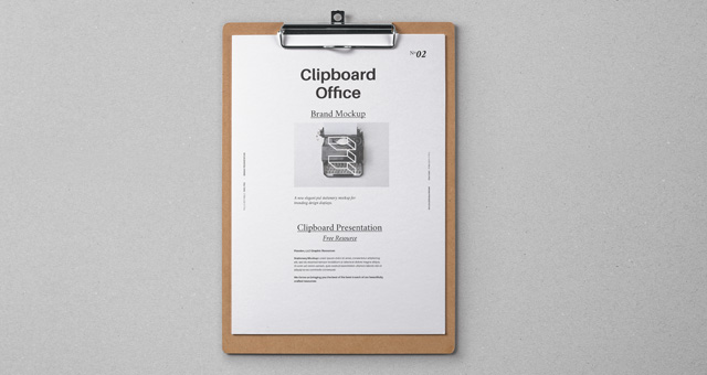 Download Psd Clipboard Stationery Mockup Psd Mock Up Templates Pixeden PSD Mockup Templates