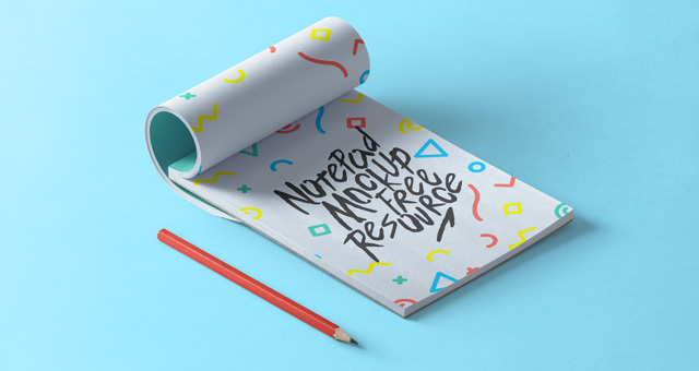 Download Psd Notepad Mockup Vol2 | Psd Mock Up Templates | Pixeden