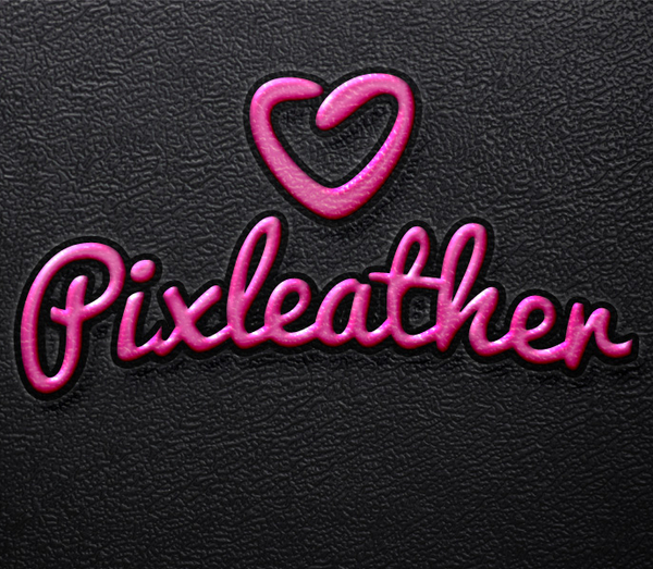 Embossed Leather Psd Text Effect