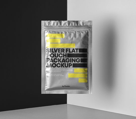 Flat Psd Pouch Packaging Mockup
