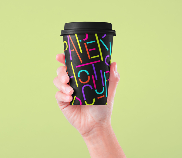 Hand Holding Psd Paper Cup Mockup