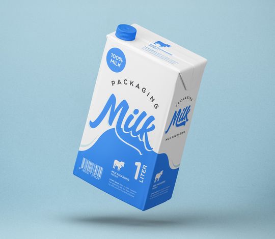 Milk Packaging Psd Mockup Vol4