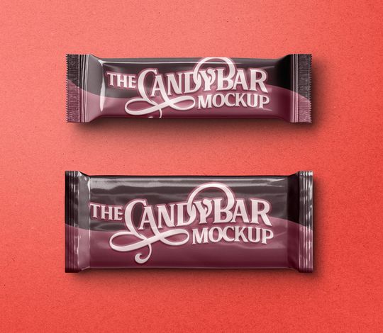 Psd Candy Bar Packaging Mockup