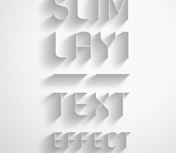 Psd Slim Lay Text Effect