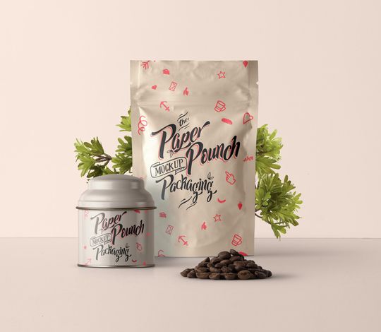 Psd Stand Up Pouch Mockup