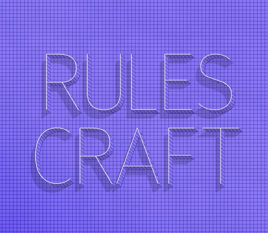 Rules Craft Psd Text Effect