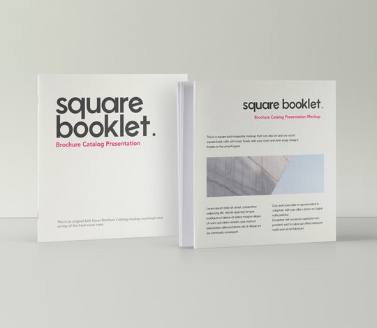 Square Psd Brochure Mockup Vol2