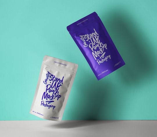 Stand-Up Psd Pouch Packaging Mockup