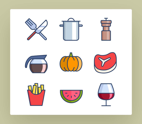 The Color Icons Set :: Food