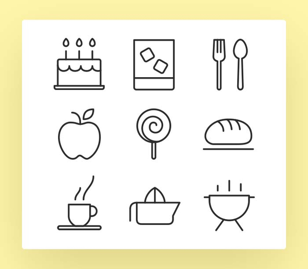 The Icons Font Set :: Food