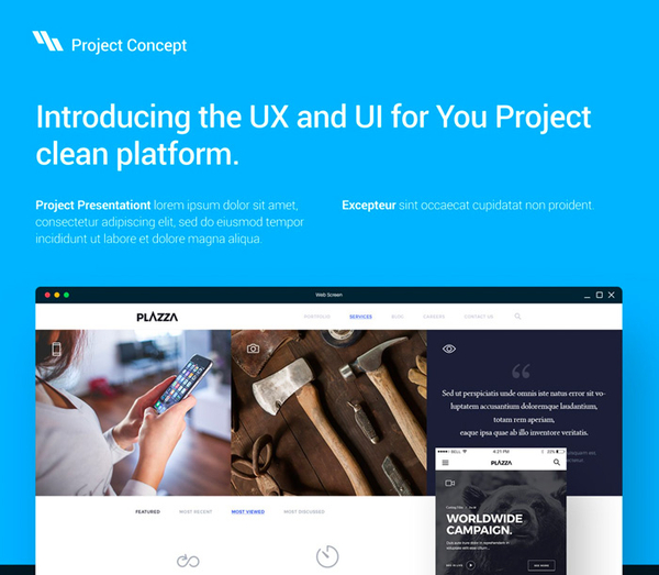 UI Design Psd Project Showcase