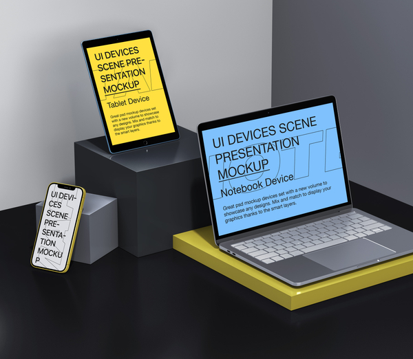 UI Devices Scene Mockup